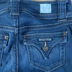 Long, mid rise Hudson bootcut jeans 27